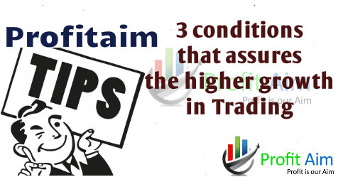 3 conditions by Profitaim research that assures higher growth in trading
