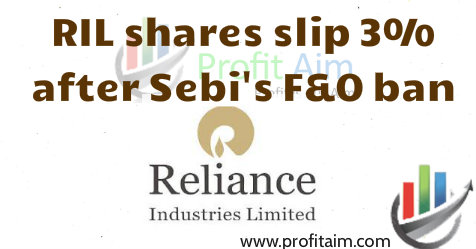 Reliance Industries Shares fell 3% after ban